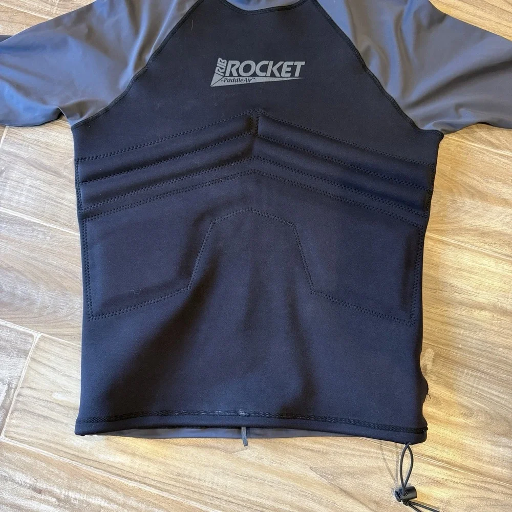 PaddleAir Rib Rocket Neoprene Paddle Top XL Black Gray Kayak SUP Water Sport